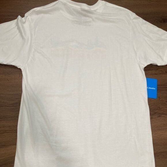 Columbia Mens White Outdoors For Everyone Graphic T-Shirt Large 100% Cotton - Picture 9 of 9